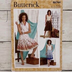 ⭐️5 for $28⭐️ NEW Butterick B6744 Sewing Patterns PLUS SIZE UNCUT